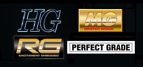 鋼彈 Gundam 模型 HG, MG,&nbsp;PG…等標示代表的意思