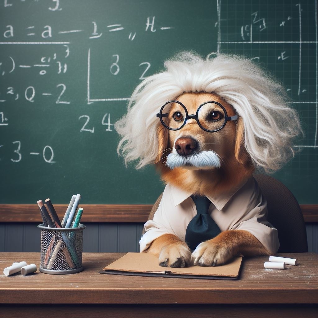 用 Copilot 快速畫一張愛因斯坦狗狗